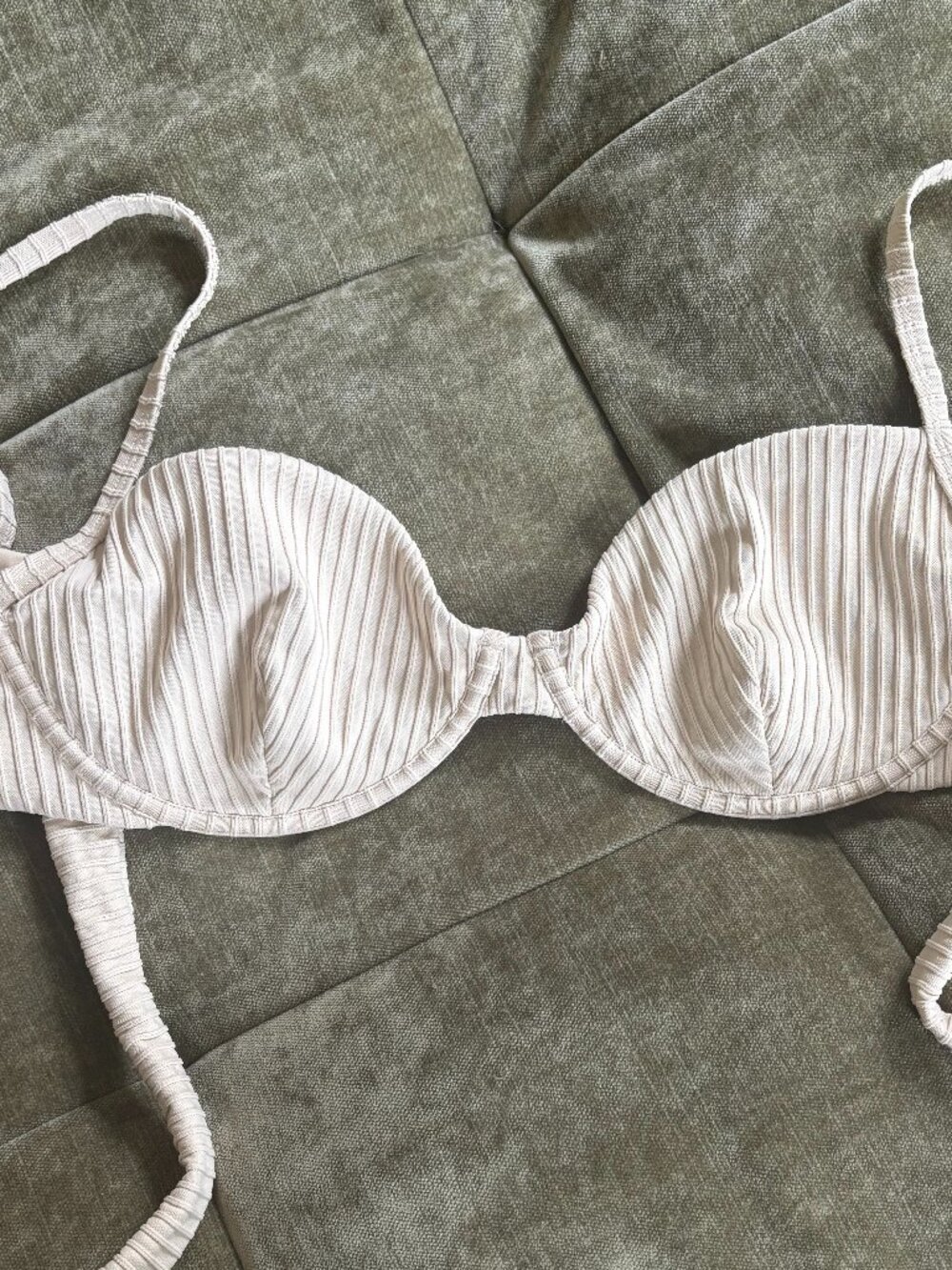 Monday Swimwear - Capri Top - Ribbed Cream